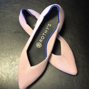 Rothy’s Pink Pointed Toe Flats